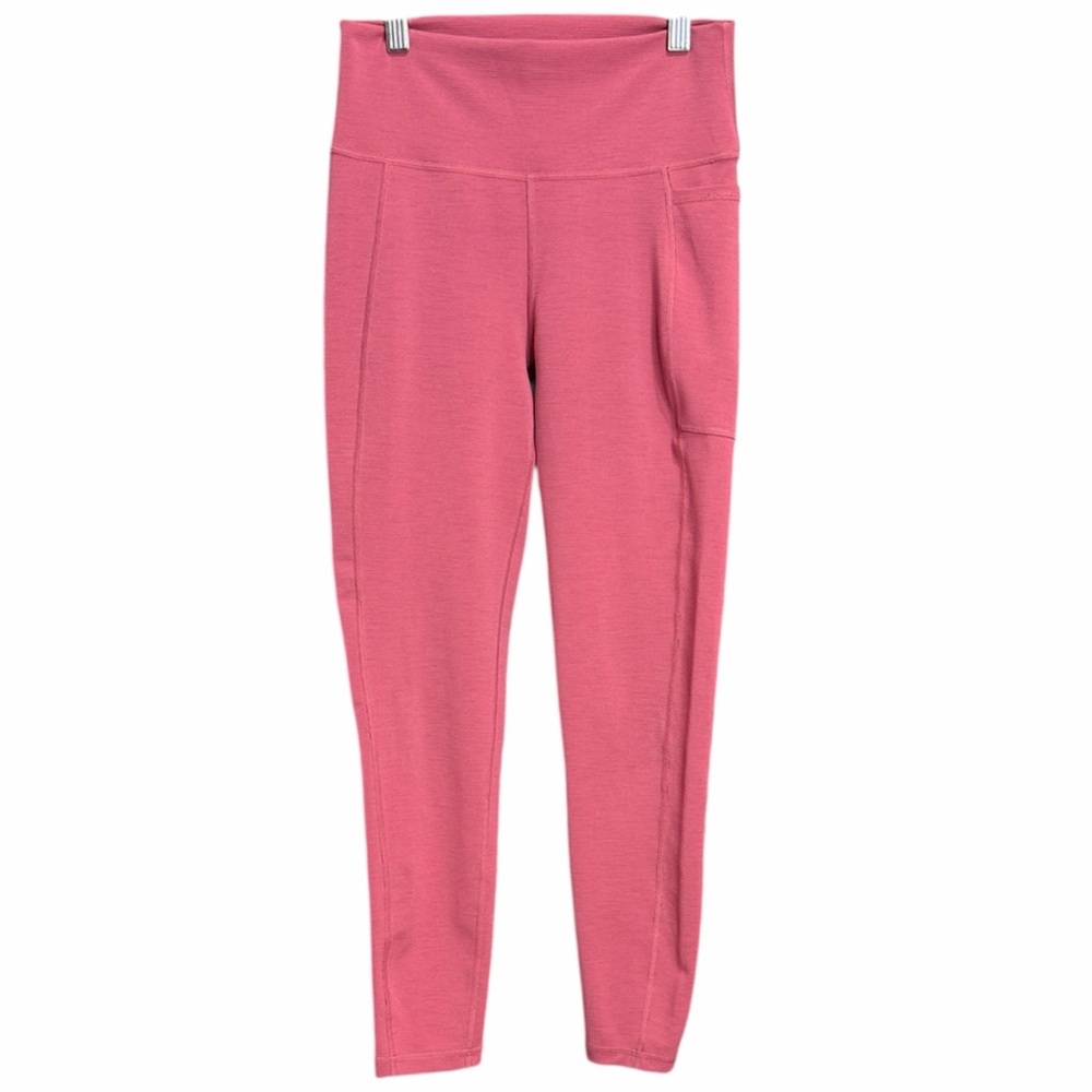 Sweaty Betty Super Sculpt Pocket 7/8 Yoga Leggings in Tayberry Pink. Size S